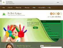 Tablet Screenshot of drpritikothari.com